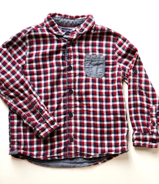 Chemise à carreaux Okaïdi 3 ans