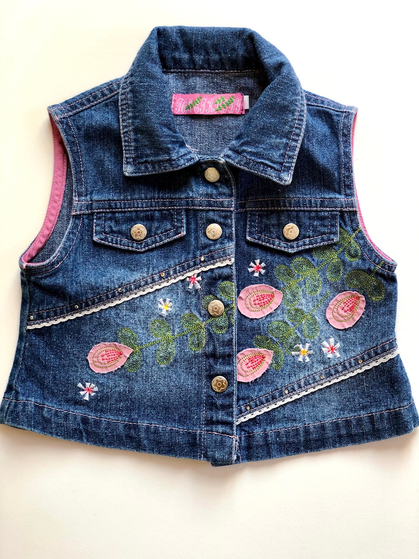 Ensemble veste et robe en jeans vintage 6 mois
