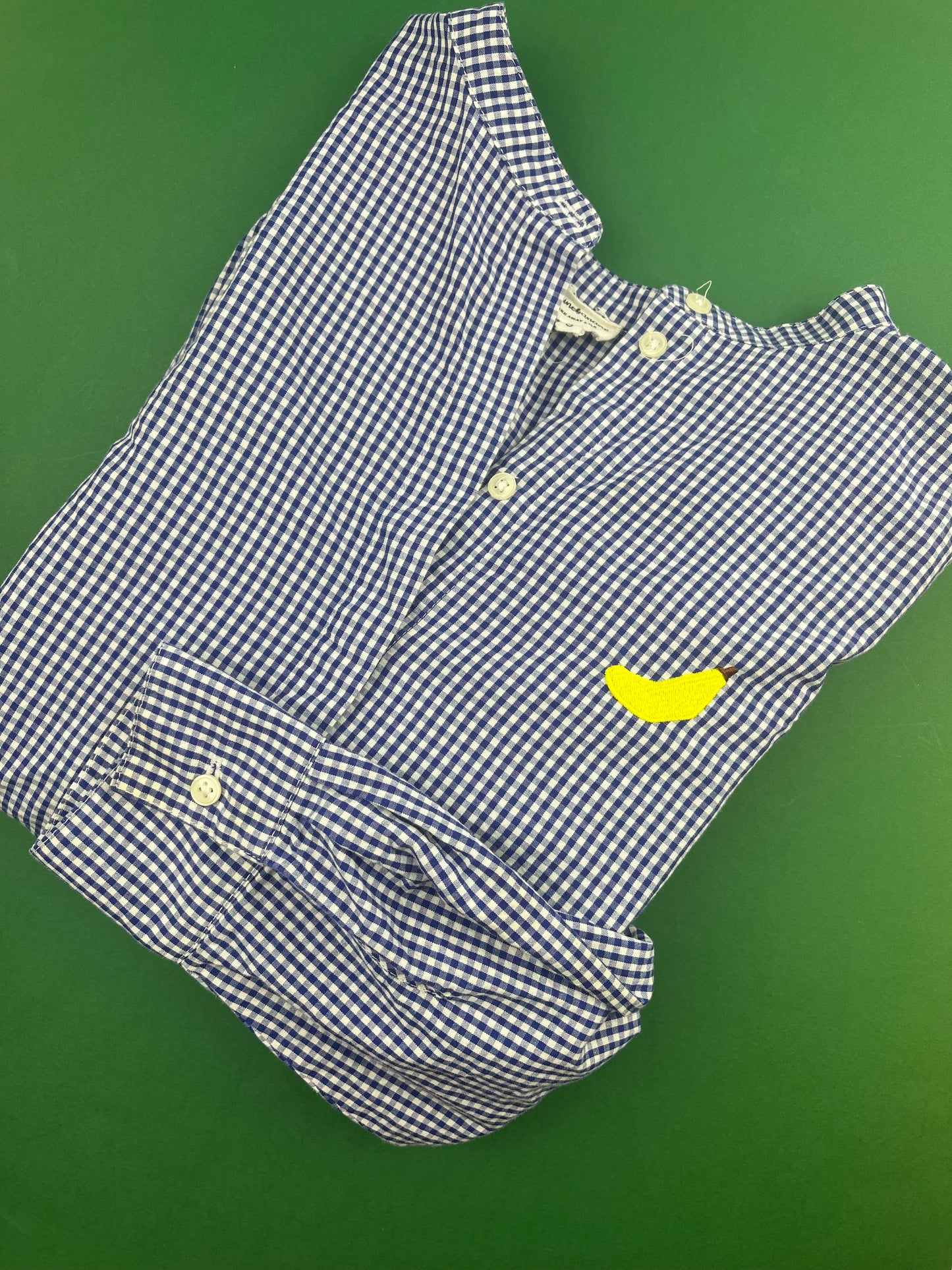 Chemise à carreaux bleue TajineBanane S