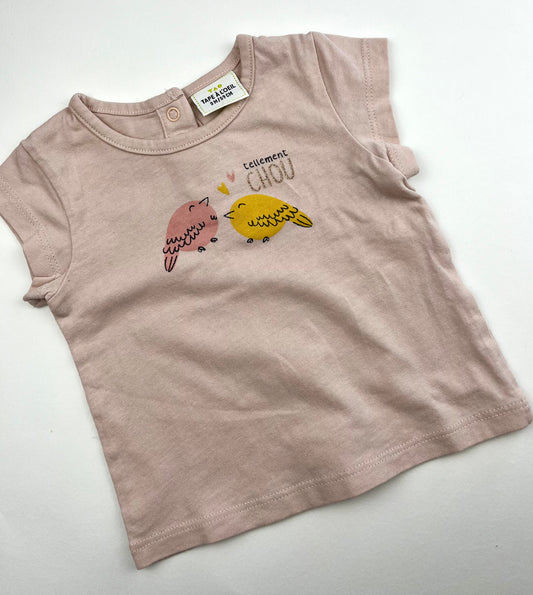 T-shirt rose Tape à l’Oeil 3 mois