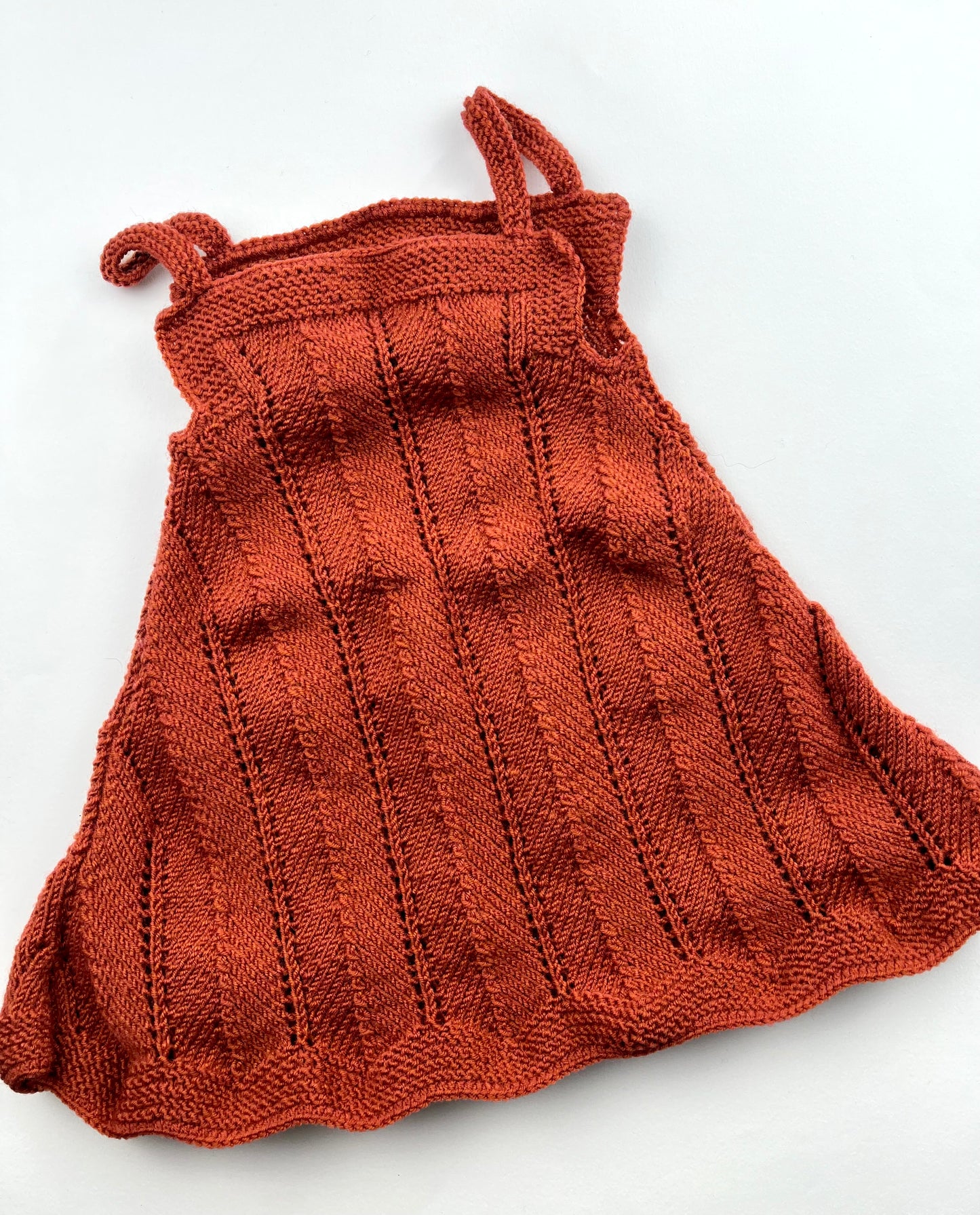 Robe à bretelles en mailles Terracotta 6 mois