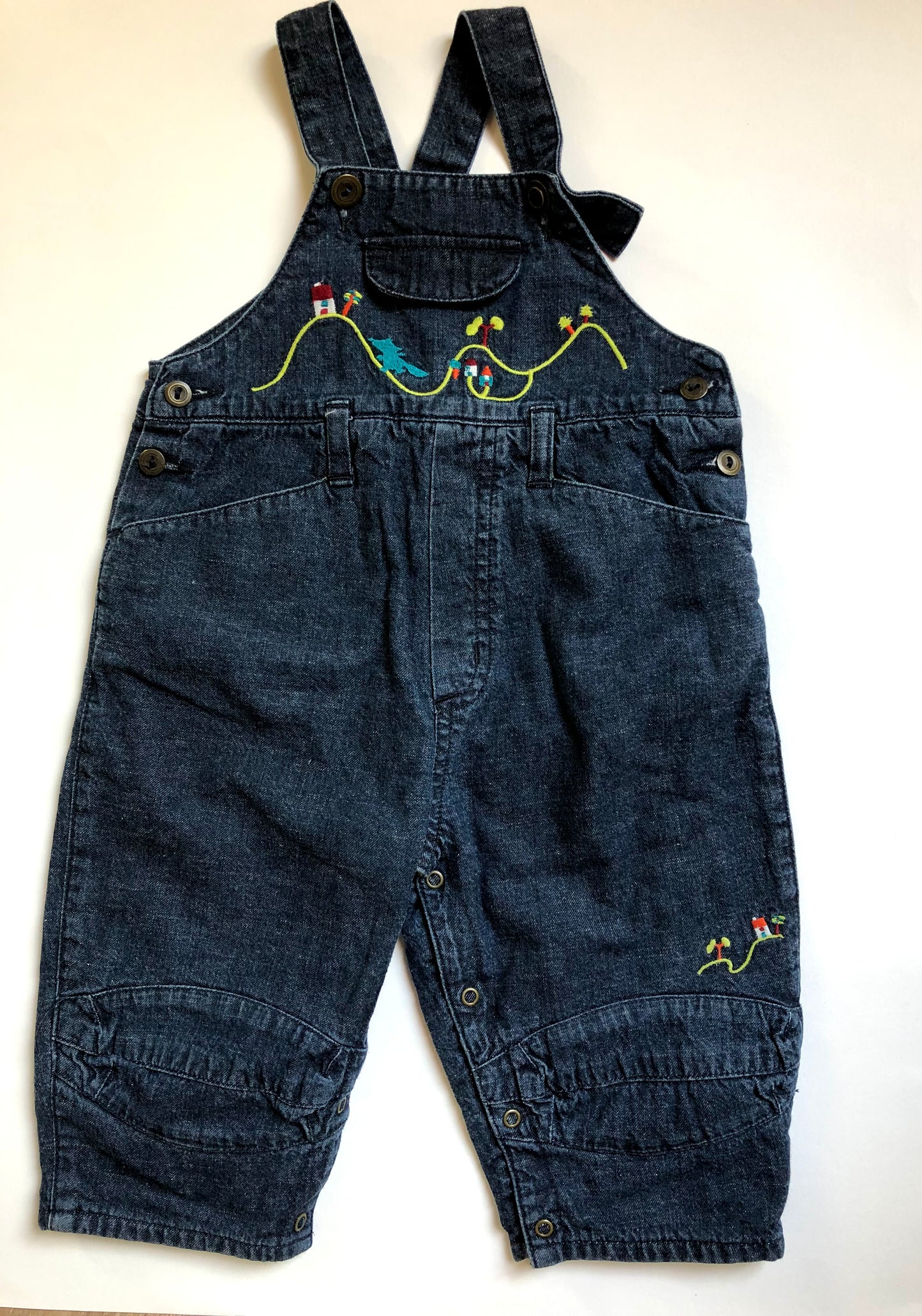 Salopette en jeans bleue Catimini 12 mois
