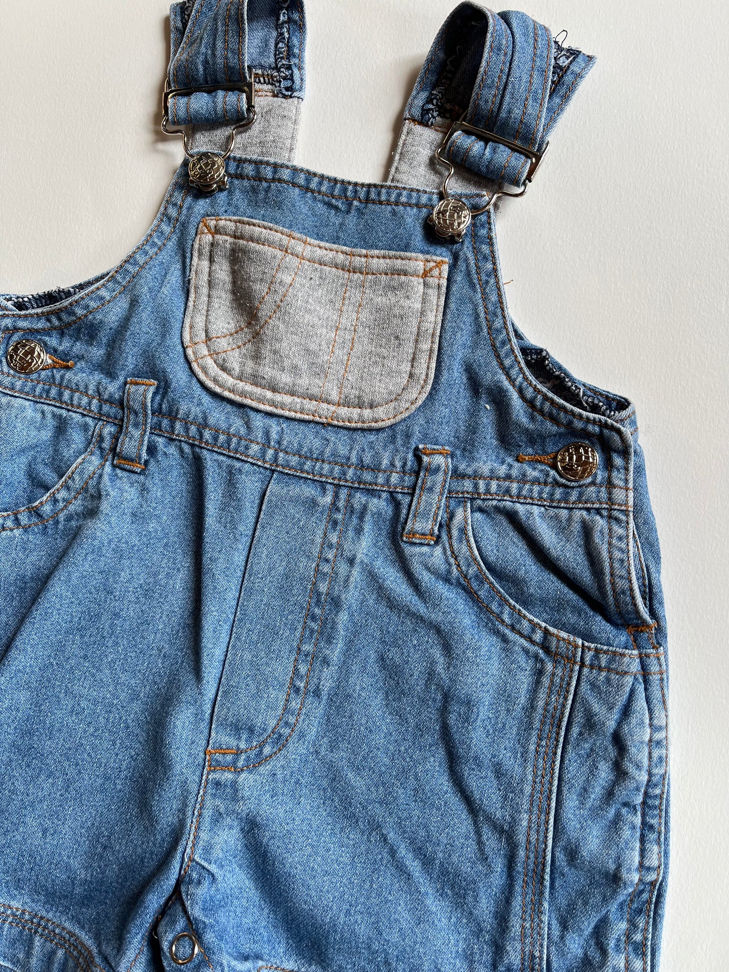 Salopette en jeans bleue vintage 12 mois