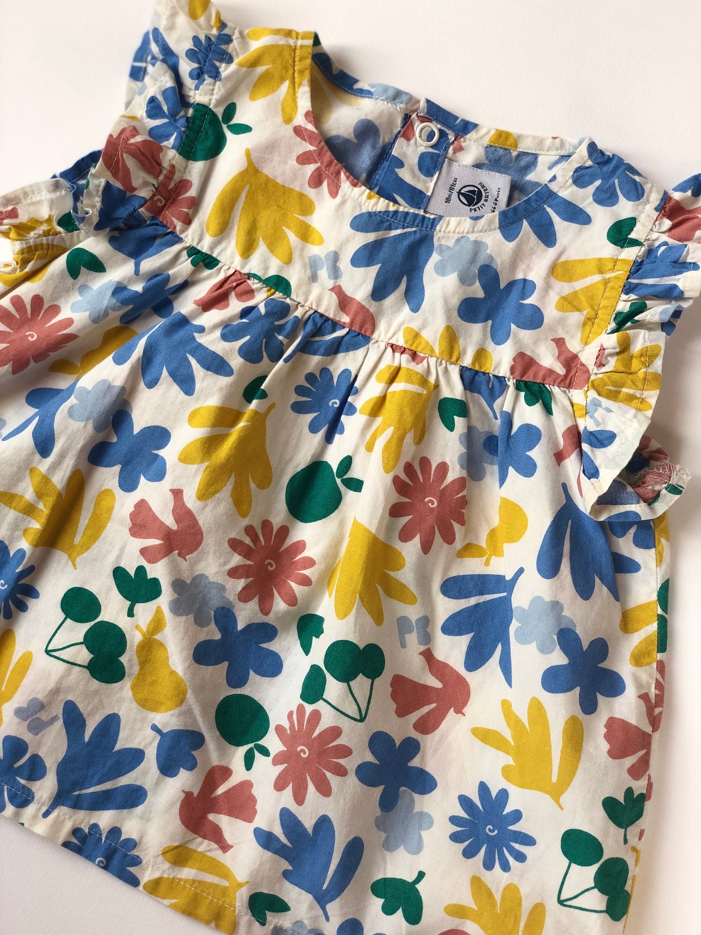 Blouse sans manche à fleurs Petit Bateau 18 mois