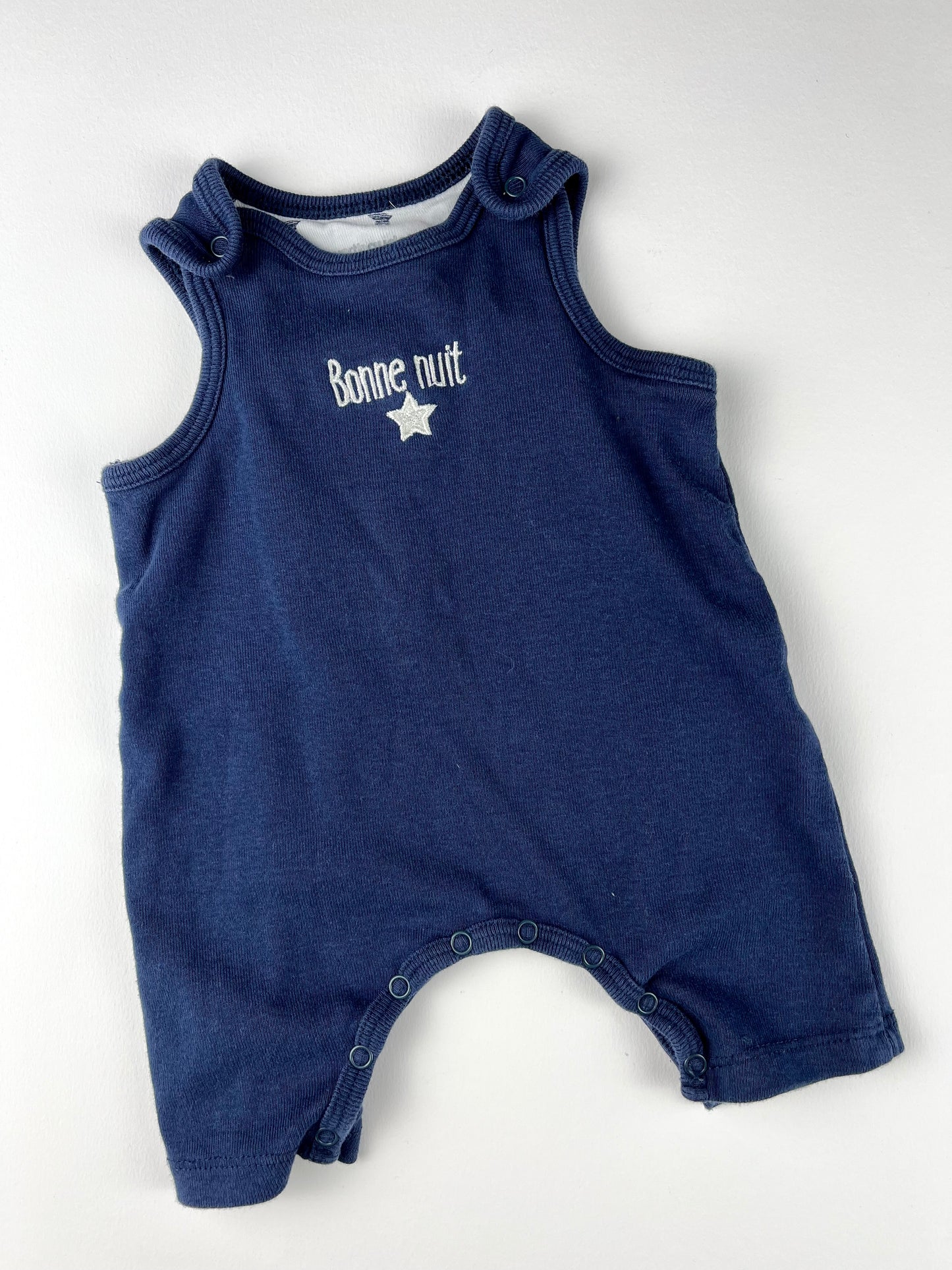 Combinaison pyjama marine Vertbaudet 1 mois