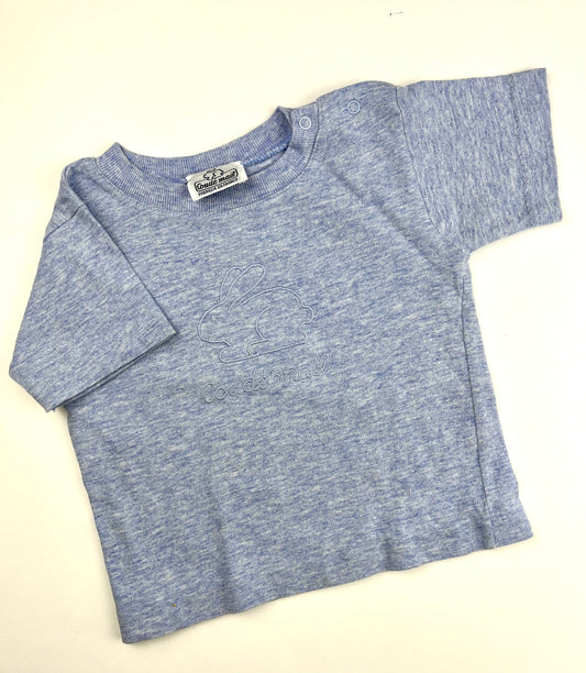 T-shirt bleu vintage Coudémail 6 mois