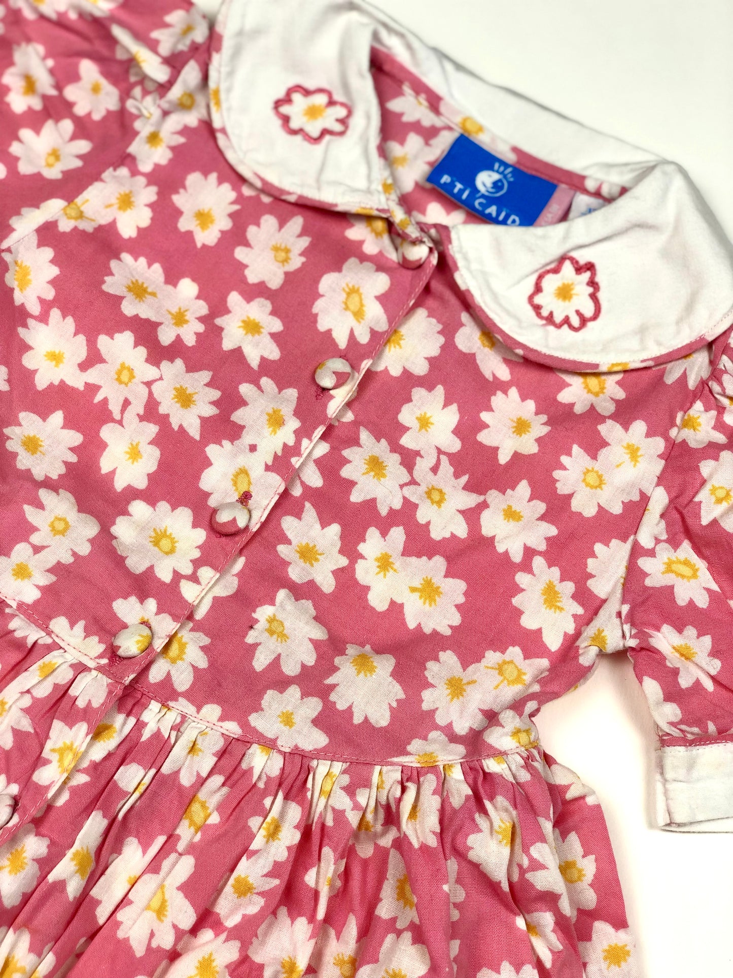 Robe à fleurs vintage P’ti Caïd 12 mois