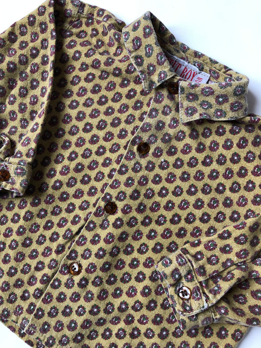 IMPARFAIT - Chemise à motif Vintage Petit Boy 1 an