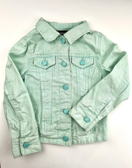 Veste en jeans bleu turquoise Kiabi 4 ans