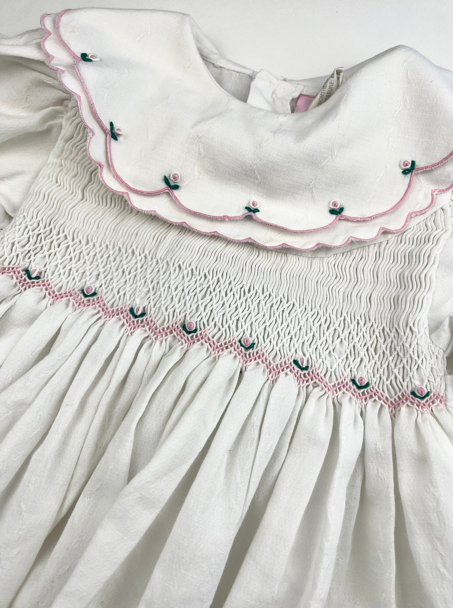 Robe blanche vintage 18 mois