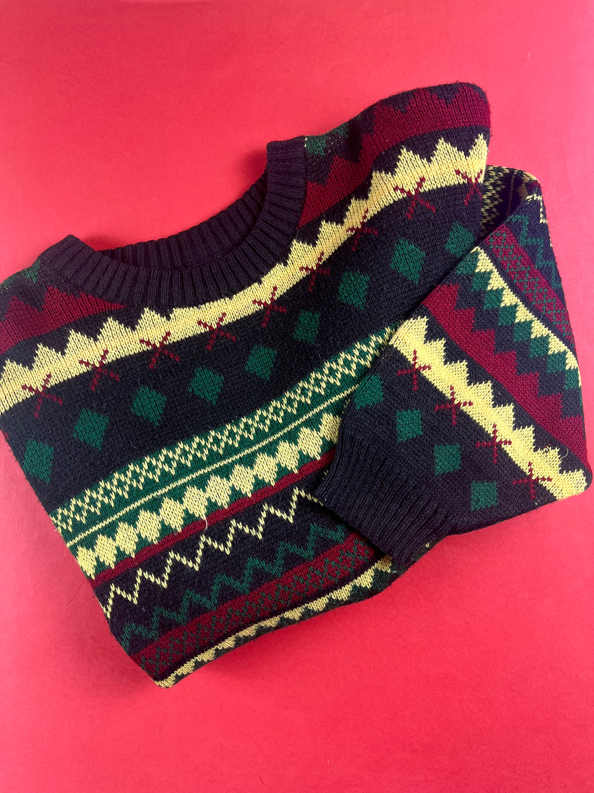 Pull en mailles vintage 12/14 ans