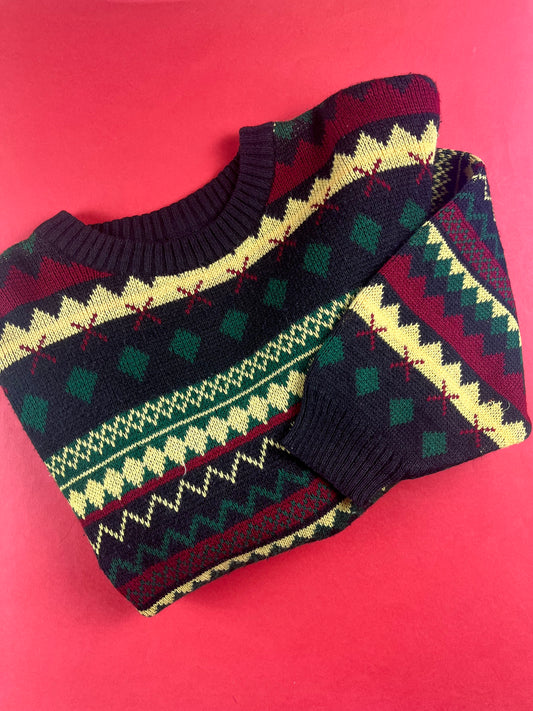 Pull en mailles vintage 12/14 ans