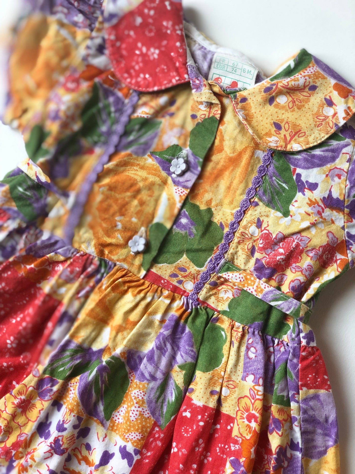 Robe à fleurs vintage Z’abricot 6 mois