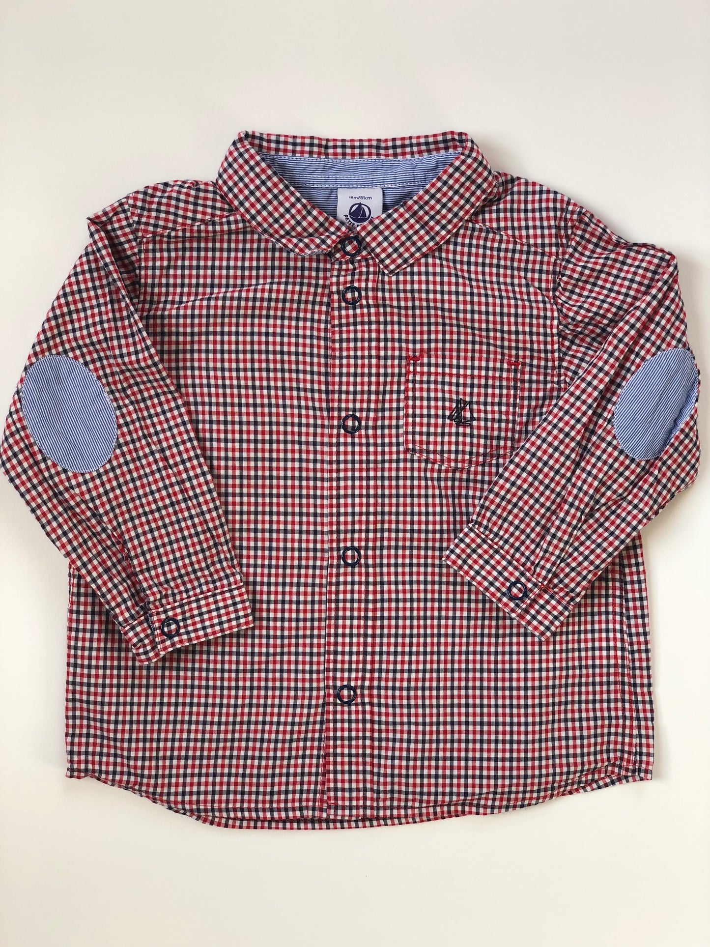 Chemise à carreaux Petit Bateau 18 mois