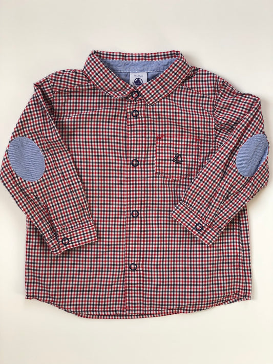 Chemise à carreaux Petit Bateau 18 mois
