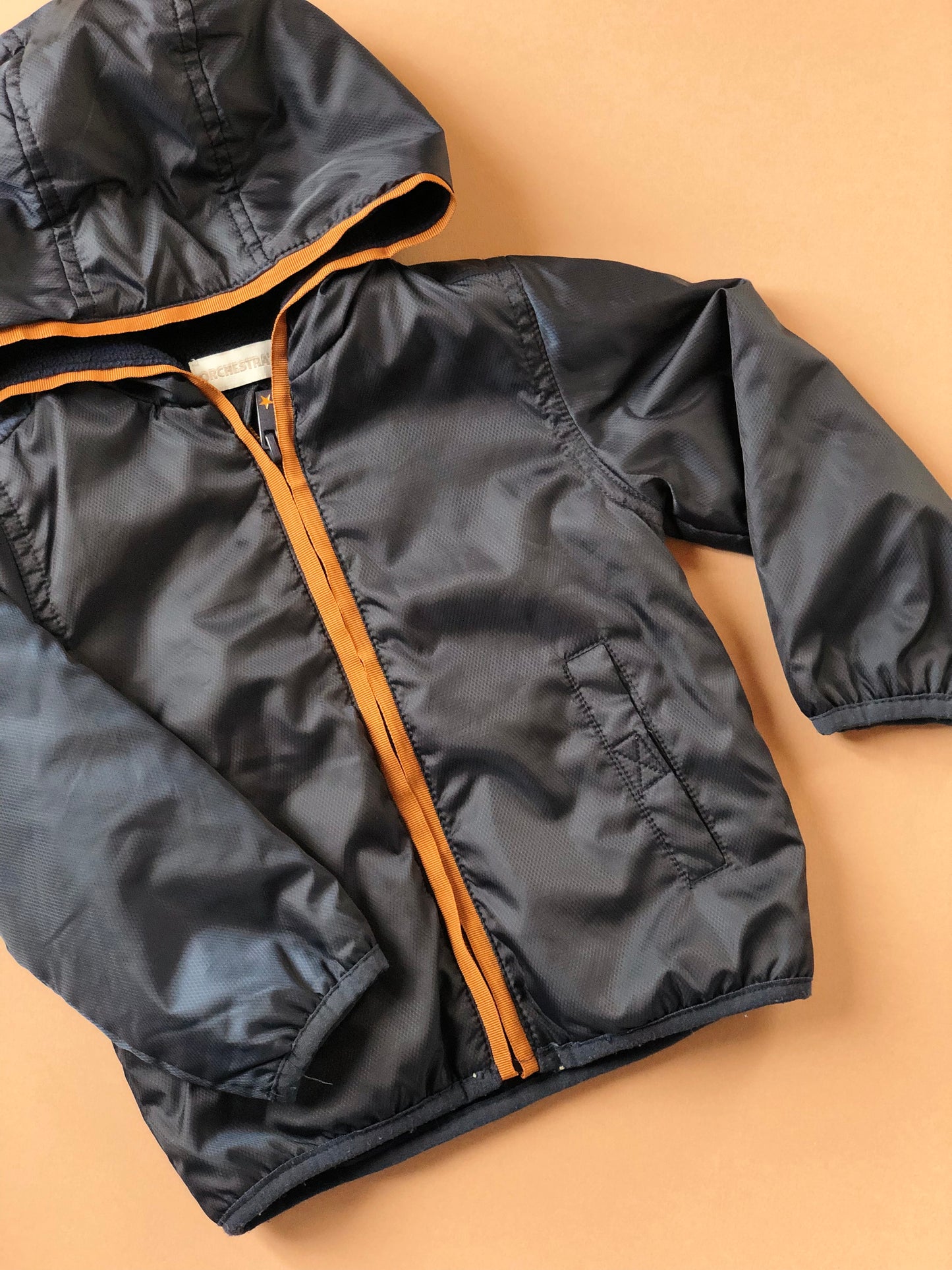 Veste coupe-vent bleu marine Orchestra 18 mois