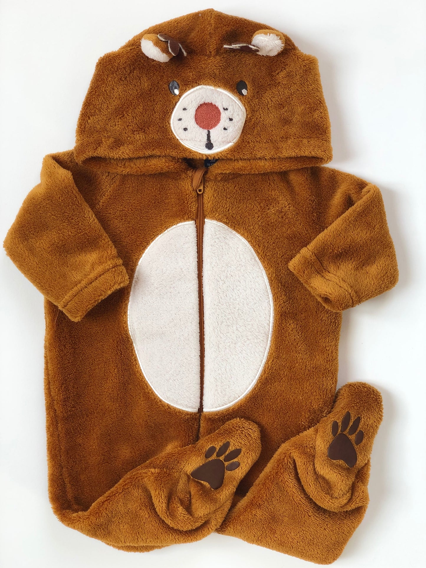 Combinaison polaire de Noël camel Kiabi 3 mois
