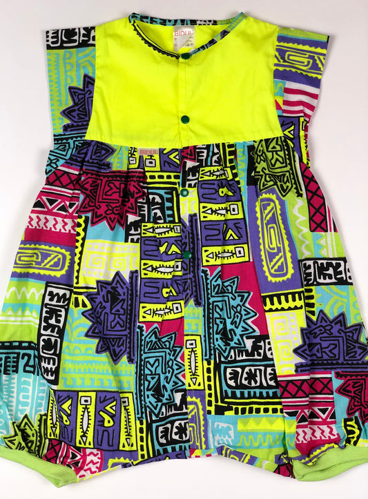 Combinaison vintage Colorblock Bidul 2 ans