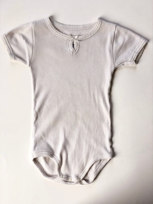 Bodie manches courtes blanc Petit Bateau 12 mois