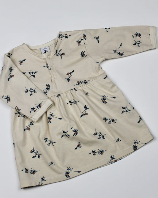 Robe motifs oiseaux Petit Bateau 6 mois