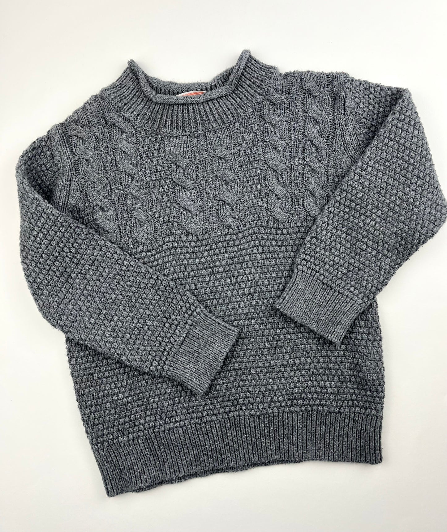 Pull en mailles gris Tape à l’Oeil 3 ans