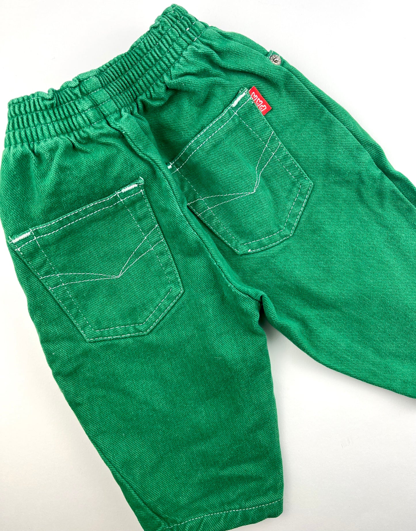 Pantalon jeans vert vintage DPAM 6 mois