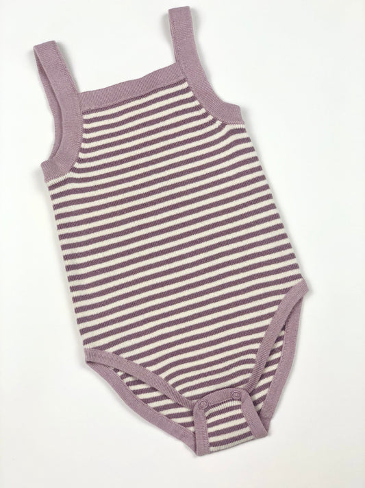 Bodie en mailles rayé violet Zara 18 mois