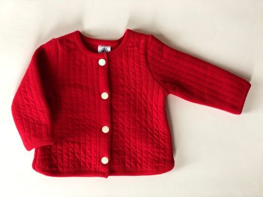 Gilet rouge Petit Bateau 3 mois