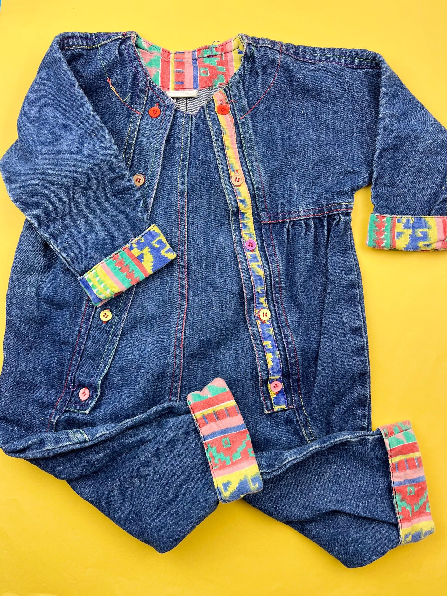 Combinaison en jeans vintage 12 ans