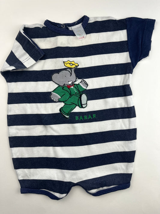 Imparfait - barboteuse vintage Babar 6 mois