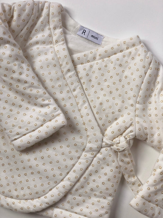 Veste épaisse blanc et or La Redoute 9 mois