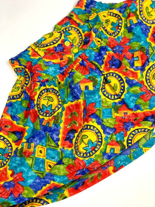 Jupe à fleurs vintage Jean’s Club 6 ans