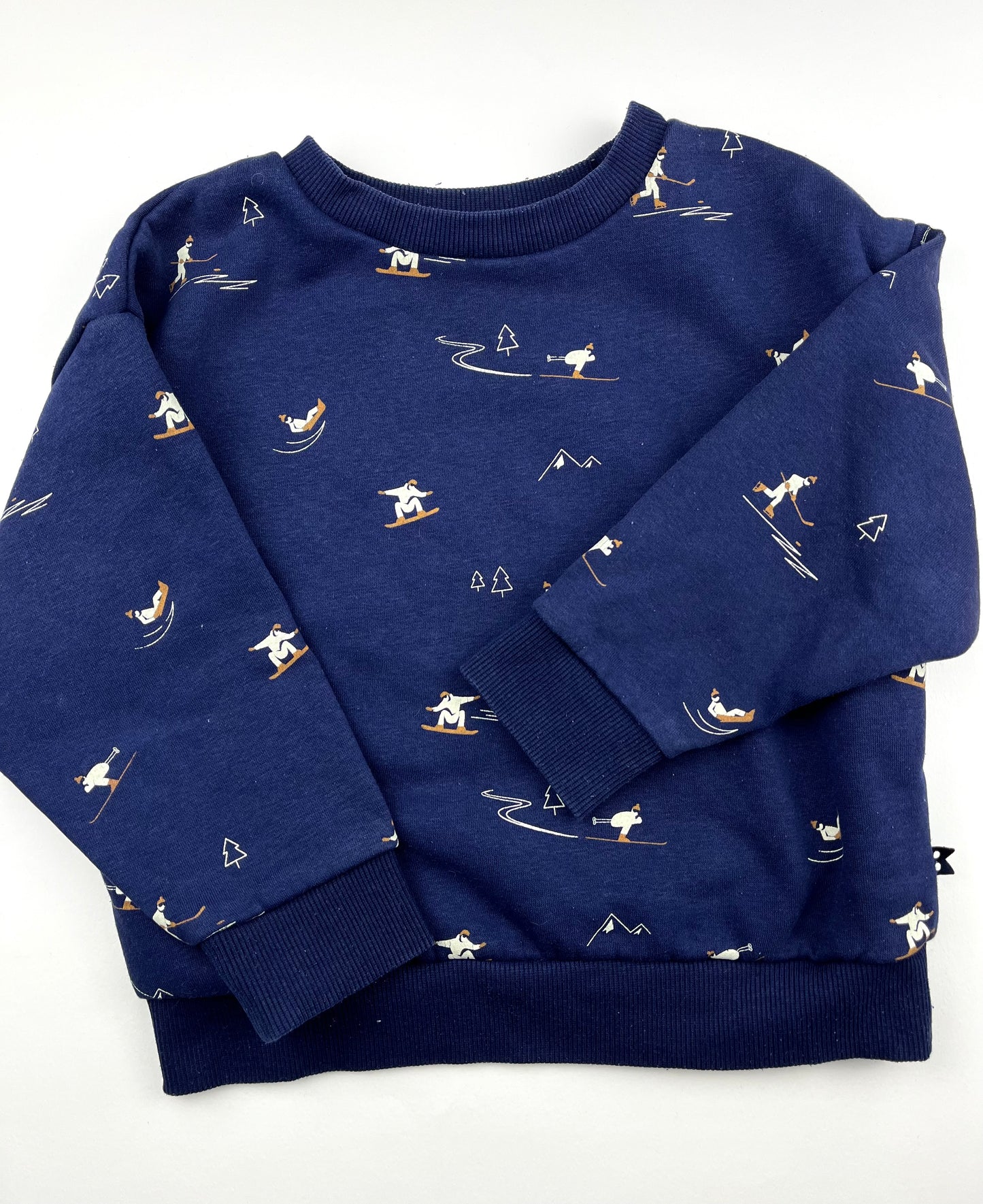 Sweat bleu motifs ski Okaïdi 4 ans