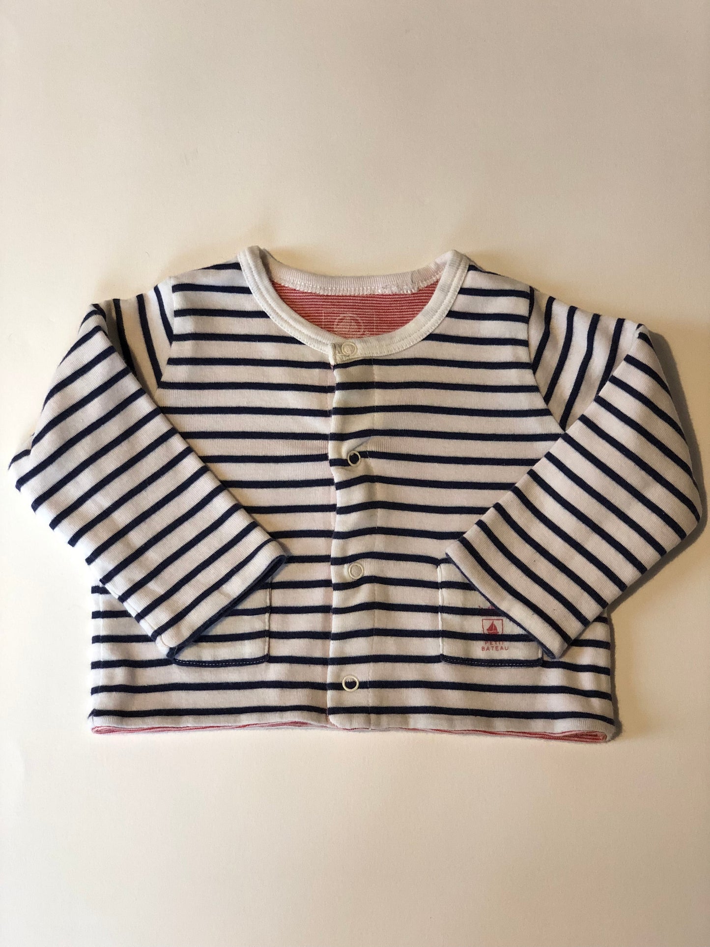 Gilet réversible marinière Petit Bateau 3 mois