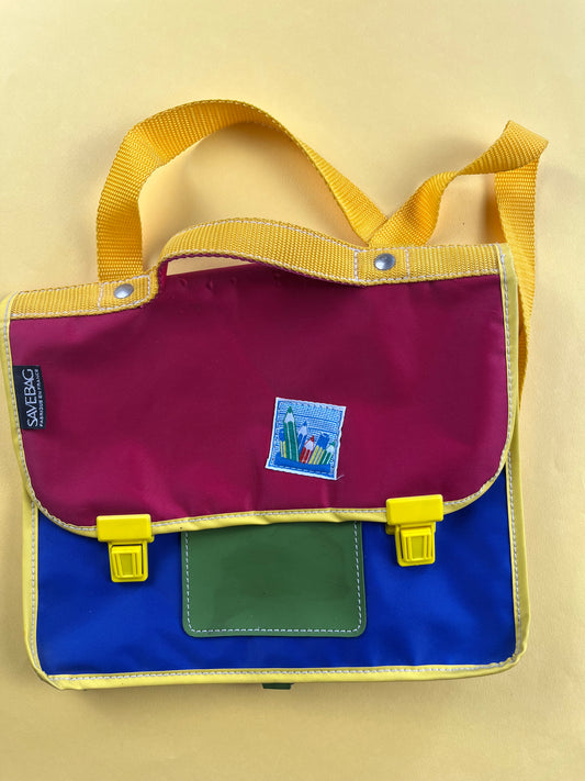 Imparfait - Cartable vintage Colorblock SaveBag