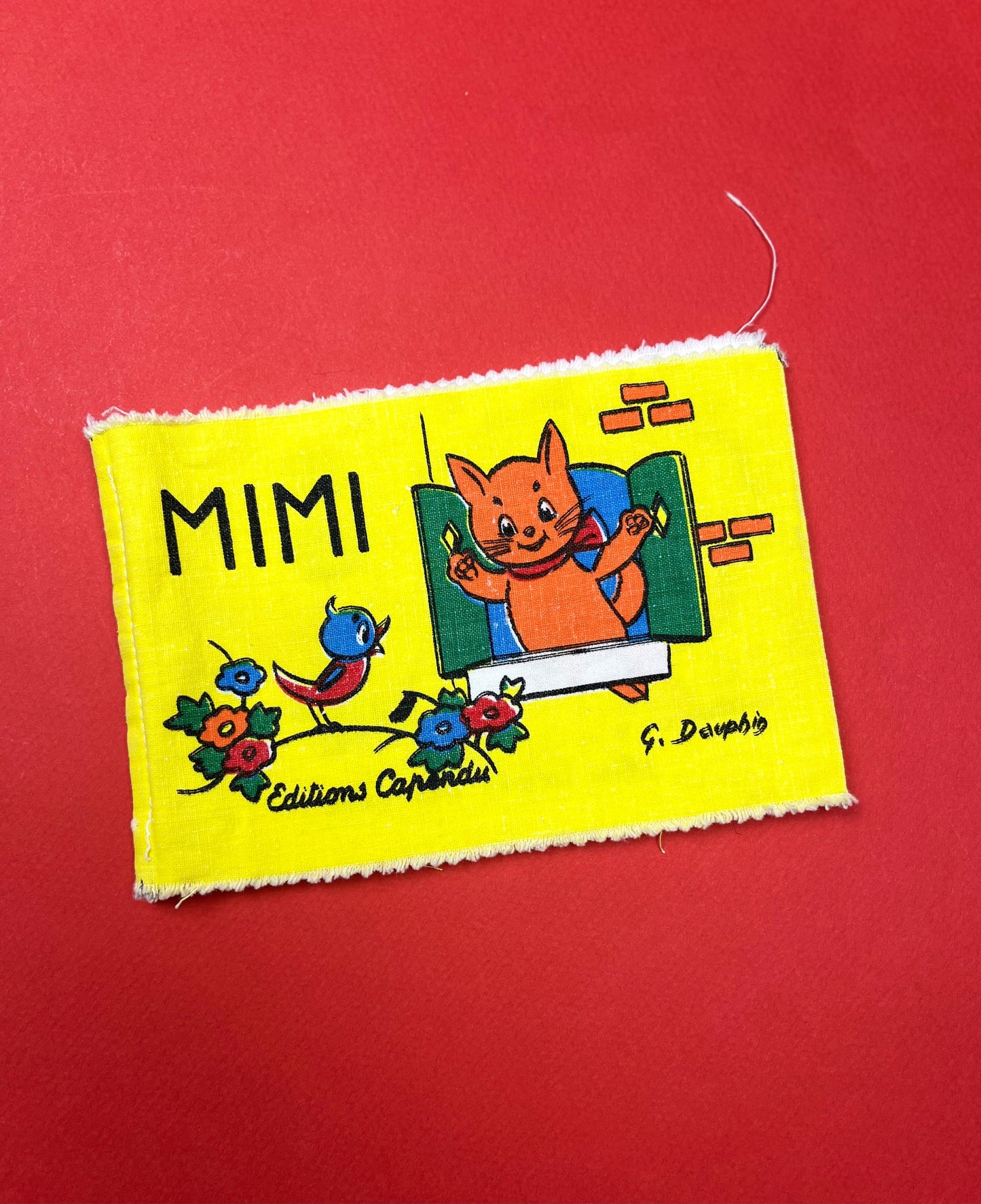 Livre « Mimi » en tissu vintage