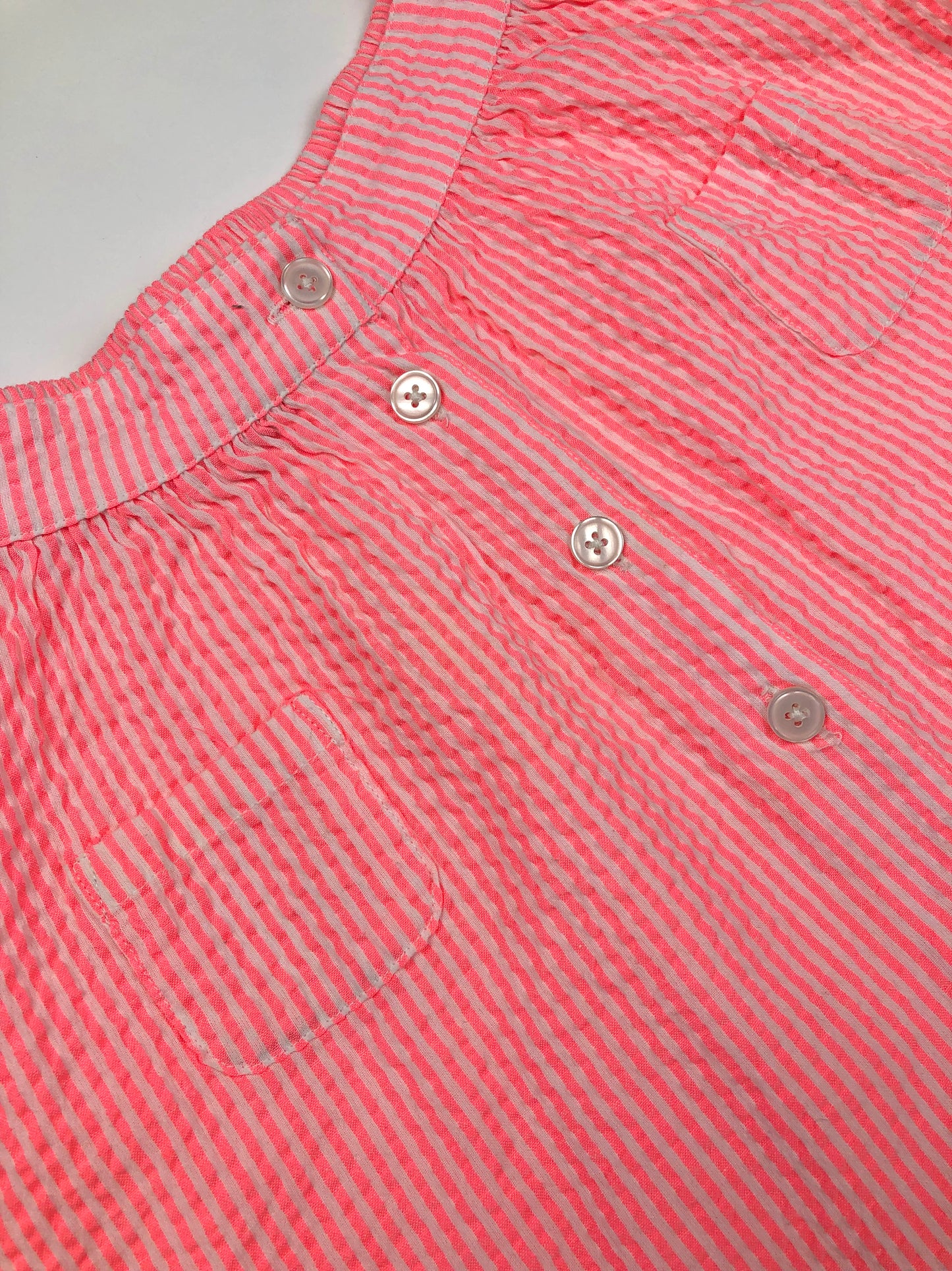Jupe rayée rose Galerie Lafayette 6 ans