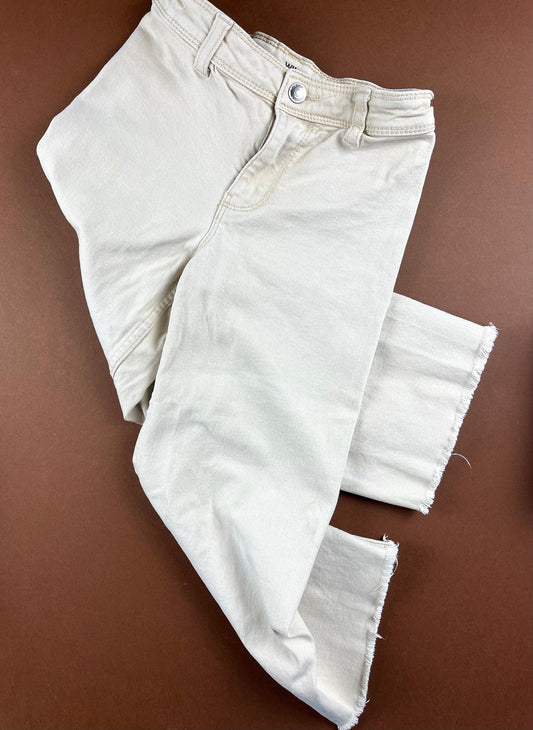 Pantalon jeans Wide beige Kiabi 6 ans