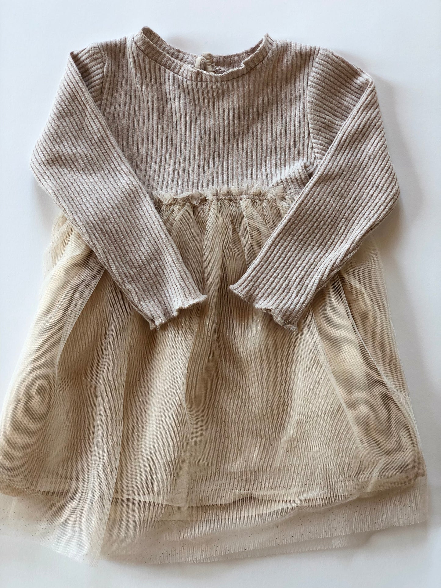 Robe beige Zara 9-12 mois