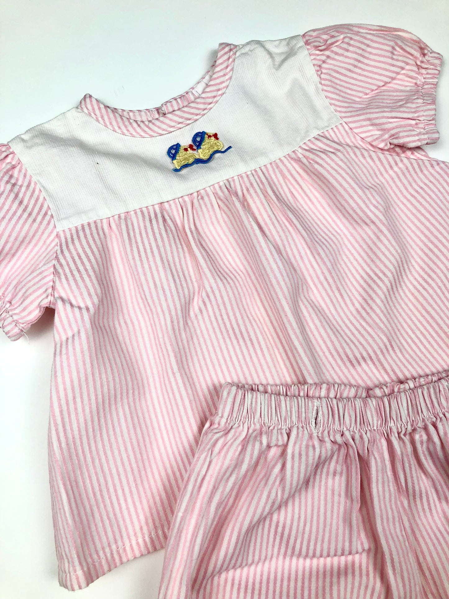 Ensemble blouse + Bloomer vintage 6 mois