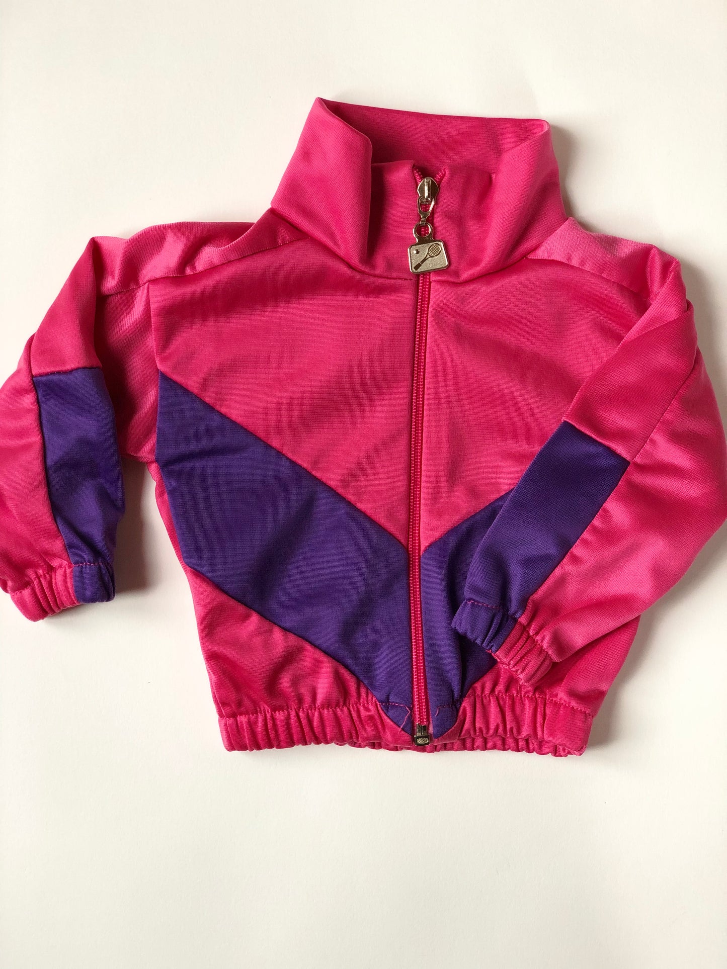Veste de sport rose et violet Vintage Top Sport 6-12 mois