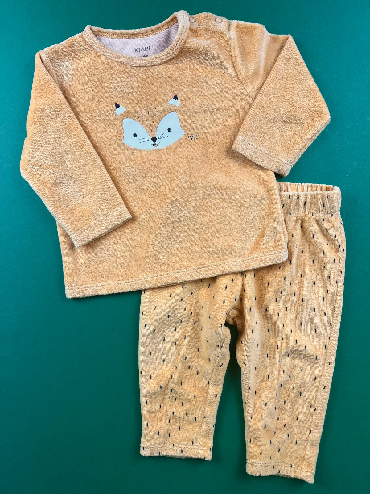 Pyjama deux pièces en velours 12 mois