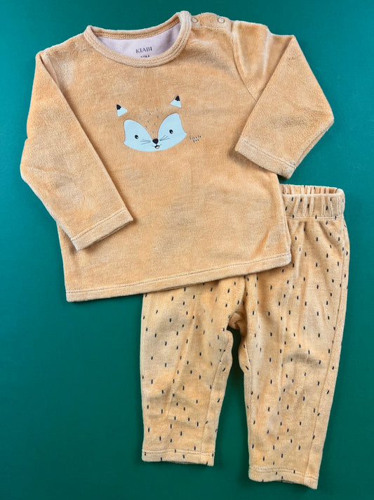 Pyjama deux pièces en velours 12 mois