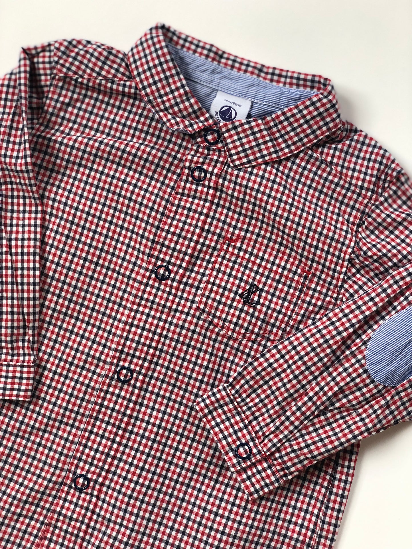 Chemise à carreaux Petit Bateau 18 mois