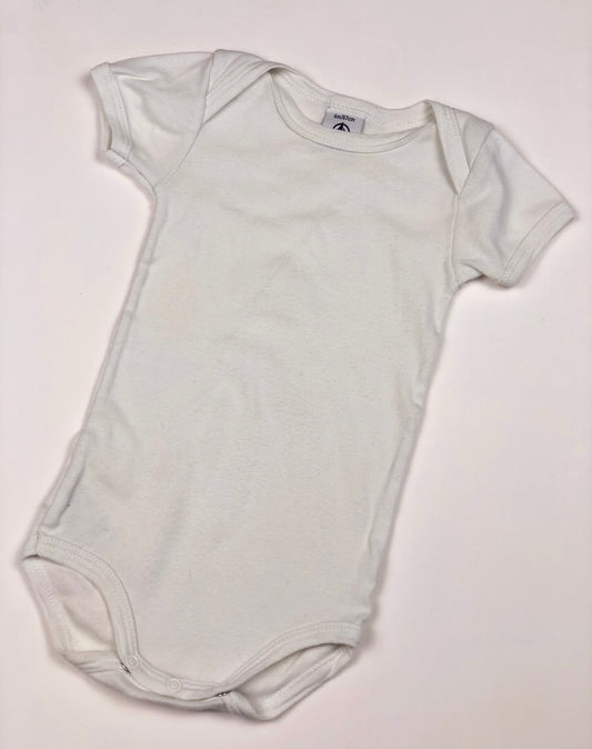 Body blanc Petit Bateau 6 mois