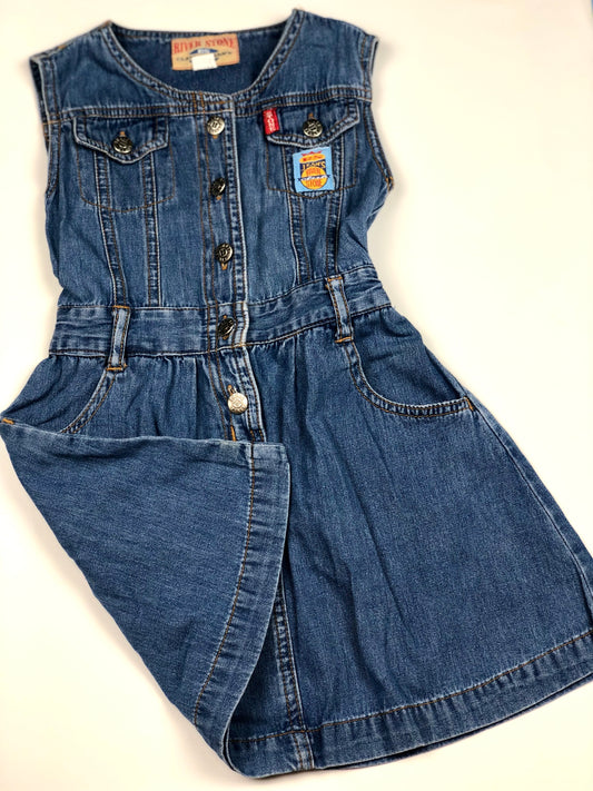 IMPARFAIT - Robe en jeans vintage River Stone 5 ans