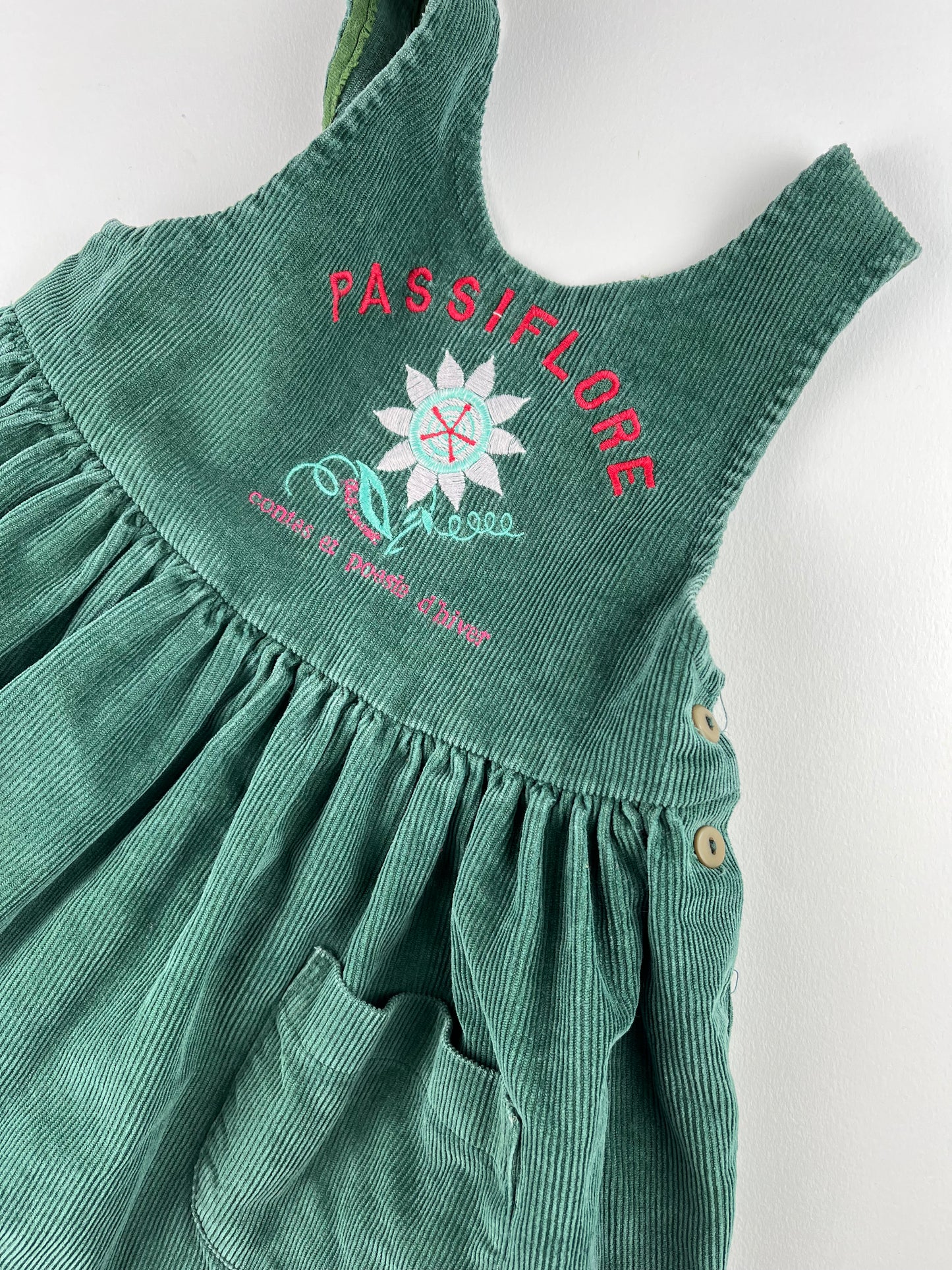 Robe verte vintage Rainett 18 mois