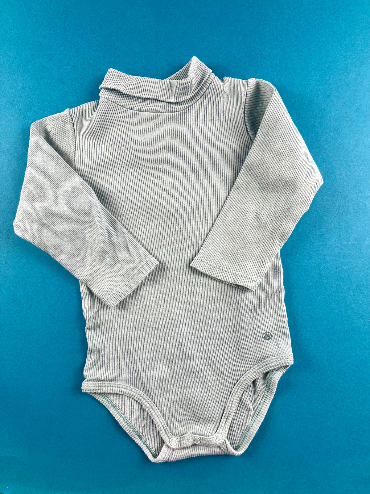 Body col roulé bleu Petit Bateau 12 mois