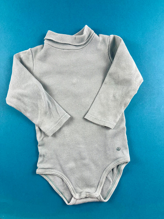 Body col roulé bleu Petit Bateau 12 mois