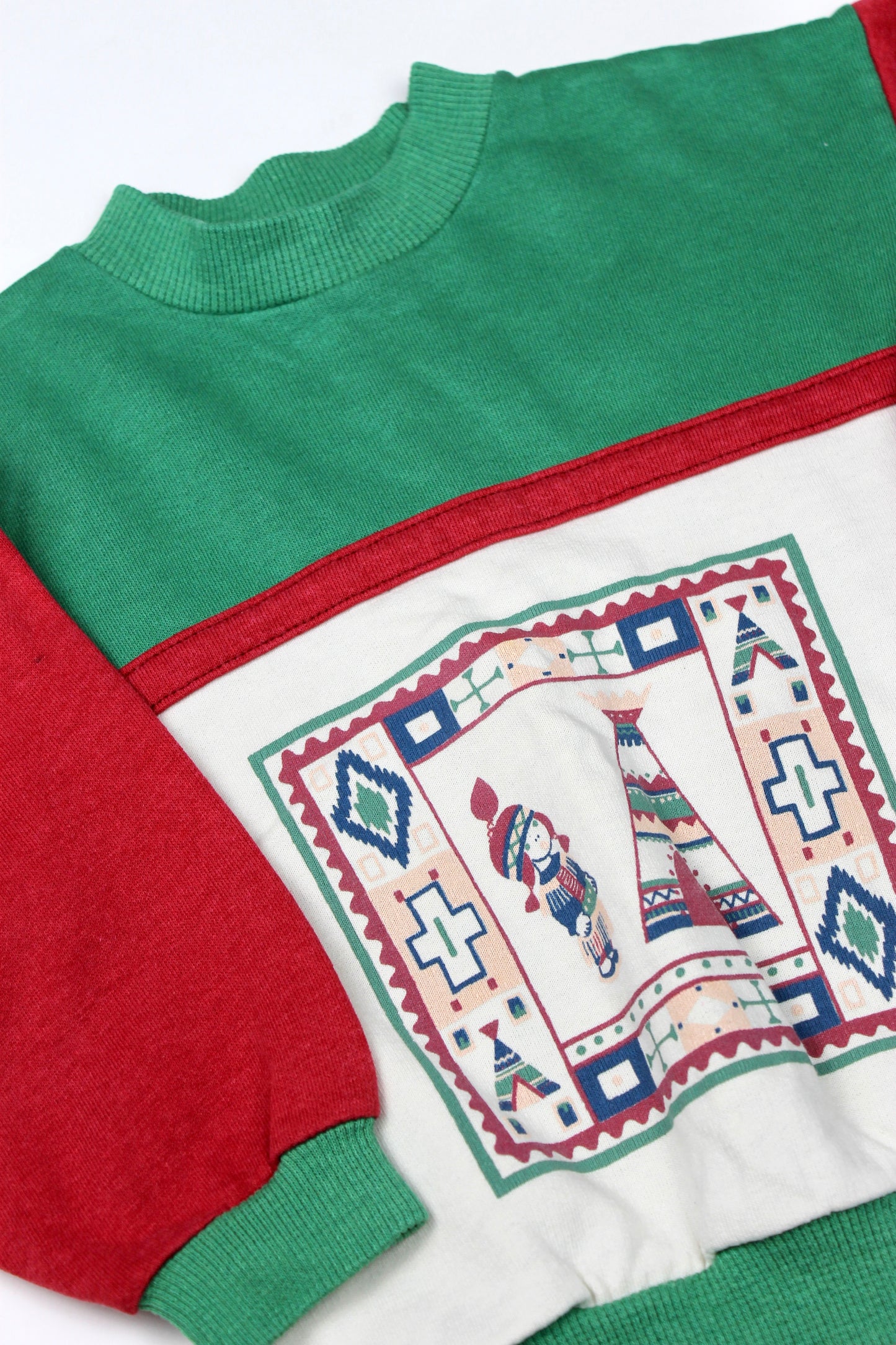 Sweat motifs indien vintage Mac Murray 5 ans